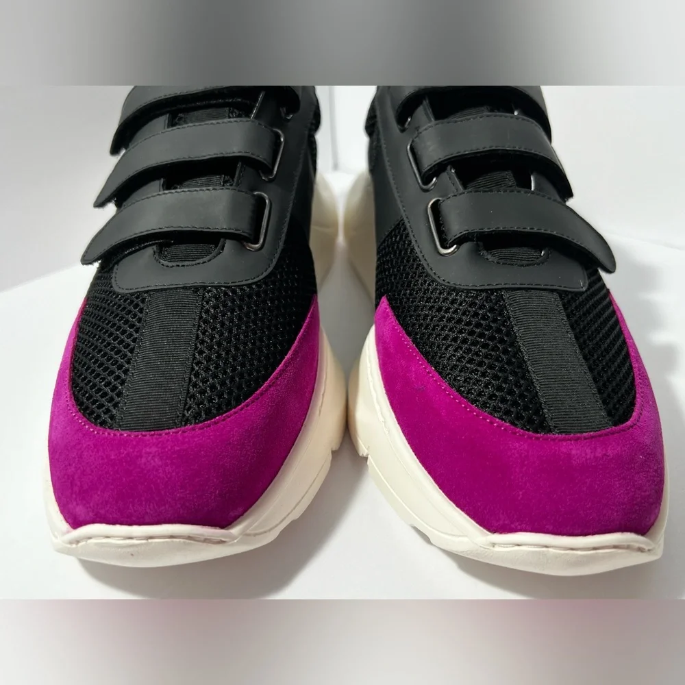 Daniel Patrick Panel Runner Sneakers shoes straps black purple men’s EU 45 US 12